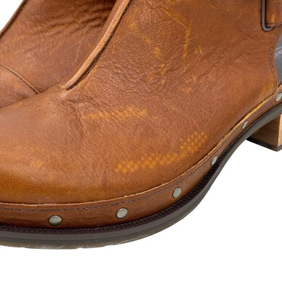 Chaco Cataluna Clog JCH107482 Women's Brown Leather 11 Heeled Boot NEW Comfort - Picture 6 of 10